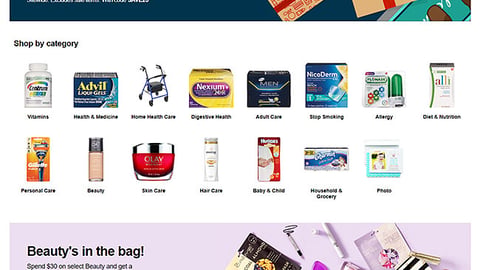 CVS 'Beauty's in the Bag' Leaderboard Ad
