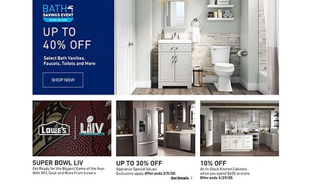 Lowe's Super Bowl Display Ad