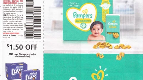 Pampers 'Bonus Savings' FSI