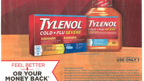 J&J Tylenol 'Cold + Flu' FSI
