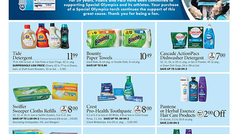 Publix P&G 'Supporting Special Olympics' Feature