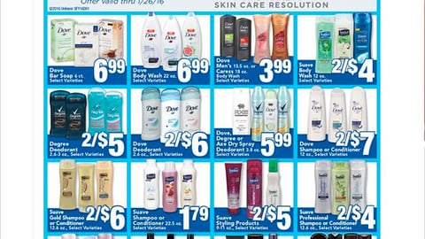 Albertsons Unilever 'Take A New Look' Feature