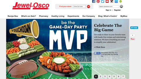 Jewel-Osco 'Game-Day Party MVP' Carousel Ad