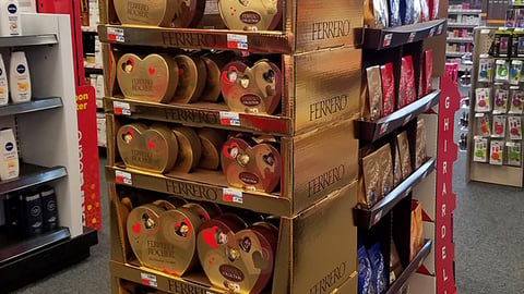 Ferrero Rocher Valentine's Day Floorstand