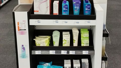 CVS J&J 'Discover Healthy Skin' Endcap