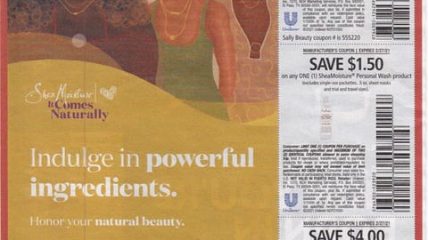 Shea Moisture 'Indulge In Powerful Ingredients' FSI