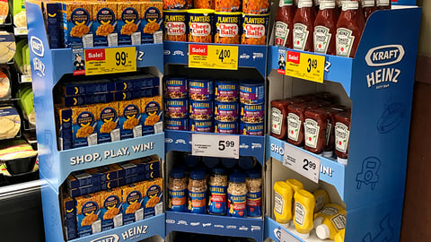 Jewel-Osco Kraft Heinz Monopoly Floorstands