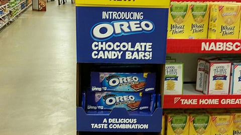 Oreo 'Chocolate Candy Bars' Floorstand