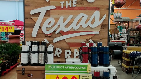 H-E-B Plus 'Taming the Texas Terrain' Endcap