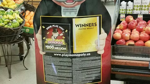 Albertsons Monopoly Standee