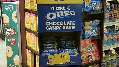 Oreo 'Chocolate Candy Bars' Floorstand
