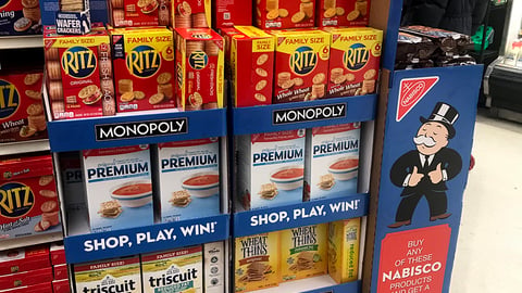 Jewel-Osco Nabisco 'Bonus Game Tickets' Floorstands