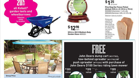 Lowe's 'Spring Black Friday' Feature