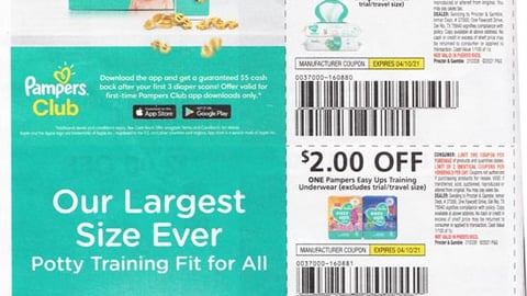 Pampers 'Our Largest Size Ever' FSI