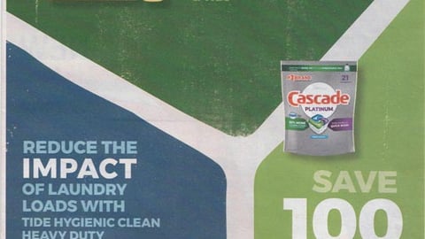 P&G '60% Less Plastic' FSI
