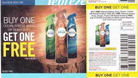 Febreze 'Get One Free' FSI