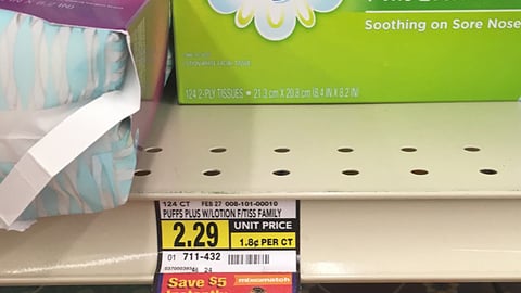 Jewel-Osco Puffs 'Save $5 Instantly' Price Label