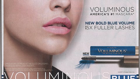 L'Oreal Paris 'New Bold Blue Volume' FSI