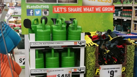 Home Depot 'Let's Share What We Grow' Floorstand
