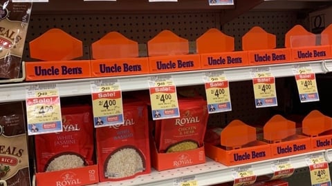 Jewel-Osco Uncle Ben's Shelf Tags