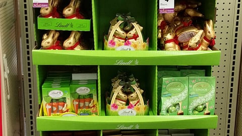 Lindt 'Unwrap the Magic of Easter' Floorstand