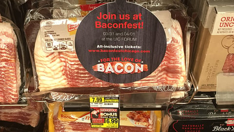 Jewel-Osco 'Join Us at Baconfest' Wobbler