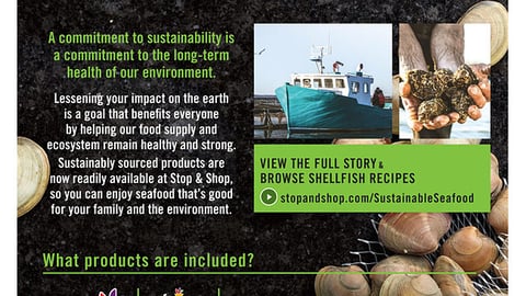 Stop & Shop 'Sustainably Sourced Seafood' Feature