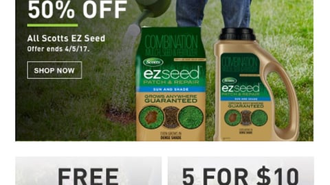 Lowe's 'Spring Black Friday' Email Ads