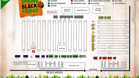 Home Depot 'Spring Black Friday' Store Map
