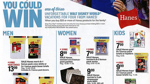 Kmart Hanes ‘You Could Win’ Feature