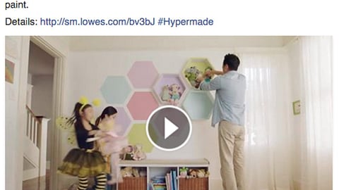 Lowe’s Infinity Facebook Update