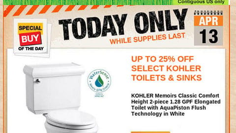 Home Depot 'Spring Black Friday' Email