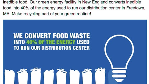 Stop & Shop 'No Food Is Wasted' Facebook Update