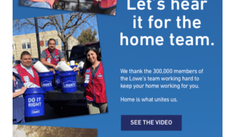 Lowe's NFL Draft 'Home Team' Email Ad