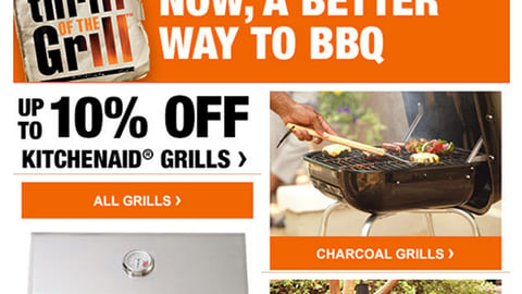 Home Depot 'Thrill of the Grill' Email