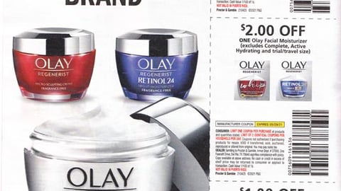 Olay '#1 Moisturizer Brand' FSI