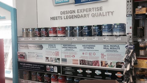 Lowe’s HGTV Home by Sherwin Williams In-Line Display