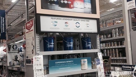Lowe’s HGTV Home by Sherwin-Williams Endcap