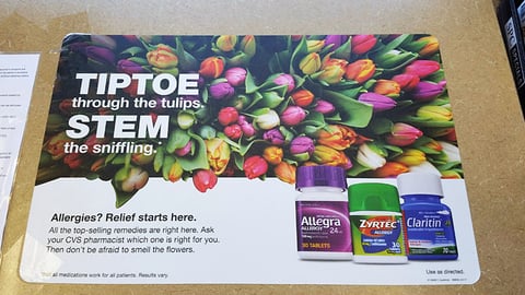 CVS 'Stem the Sniffling' Counter Cling