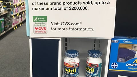 CVS 'Arthritis Awareness Month' Endcap Sign