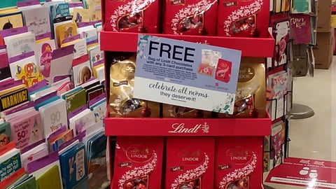 Safeway Lindt 'Celebrate All Moms' Signage