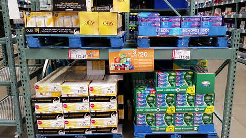 BJ's P&G 'Buy 3, Earn a $20 Award' Shelf Sign