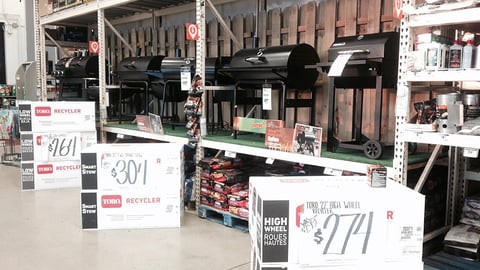 Home Depot Grills In-Line Display