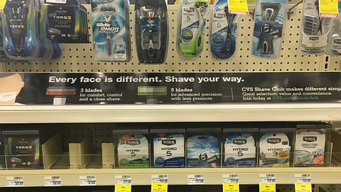 CVS 'Shave Your Way' Shelf Strip