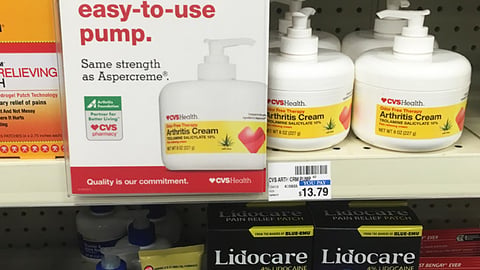 CVS 'Easy-To-Use Pump' Shelf Sign