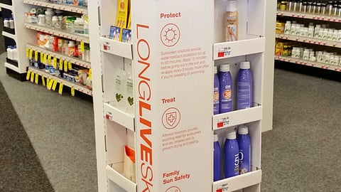 CVS 'Long Live Skin' Floorstand
