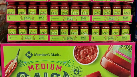 Member's Mark 'Medium Salsa' Pallet Display