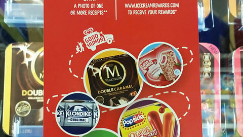 Unilever 'Collect a $5 Reward' Freezer Cling