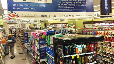 Rite Aid Plenti Ceiling Banner