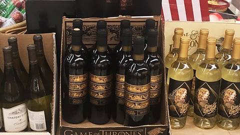 Jewel-Osco 'Game of Thrones Wines' Case Stacker